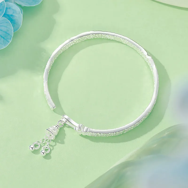 Children's Drawings 999 Fine Silver Sterling Silver Bracelets Women's-1