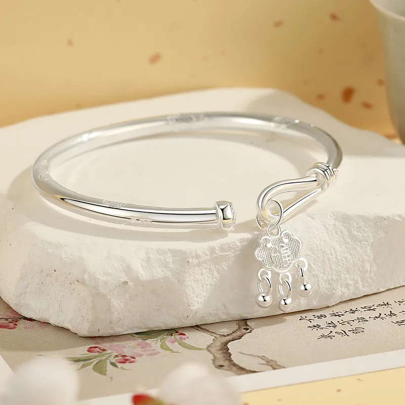 Children's Drawings 999 Fine Silver Sterling Silver Bracelets Women's-2