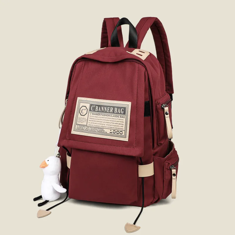 C°BANNER Fabric Backpack Tubas Unisex Red/Black-1