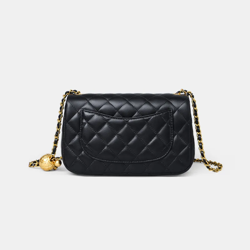 C°BANNER Cow Leather Shoulder Bag Women's Black-5