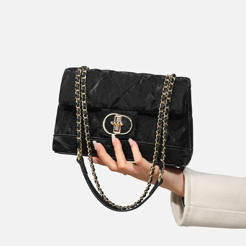 C°BANNER Cow Leather Crossbody Bag, Shoulder Bag Medium Size Women's Black-4