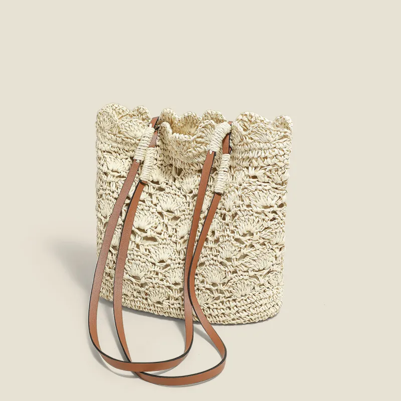 C°BANNER Fabric Tote Bag, Shoulder Bag Medium Size Women's Ecru/Khaki-1