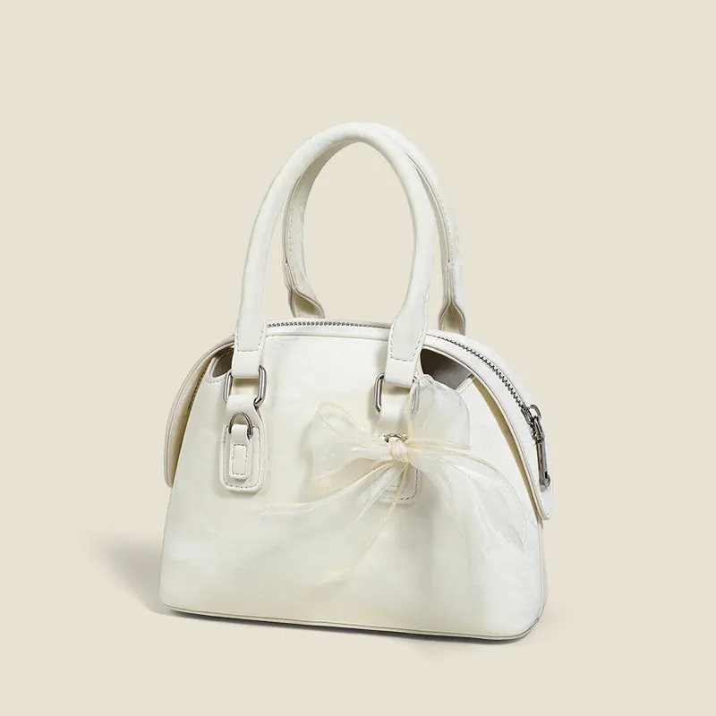 C°BANNER Cow Leather Shoulder Bag, Crossbody Bag, Handbag Regular Women's Ecru-1