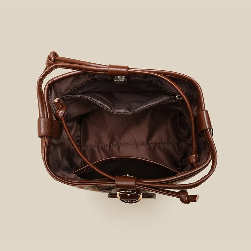 C°BANNER Fabric Shoulder Bag, Crossbody Bag, Bucket Bag Regular Women's Coffee-4