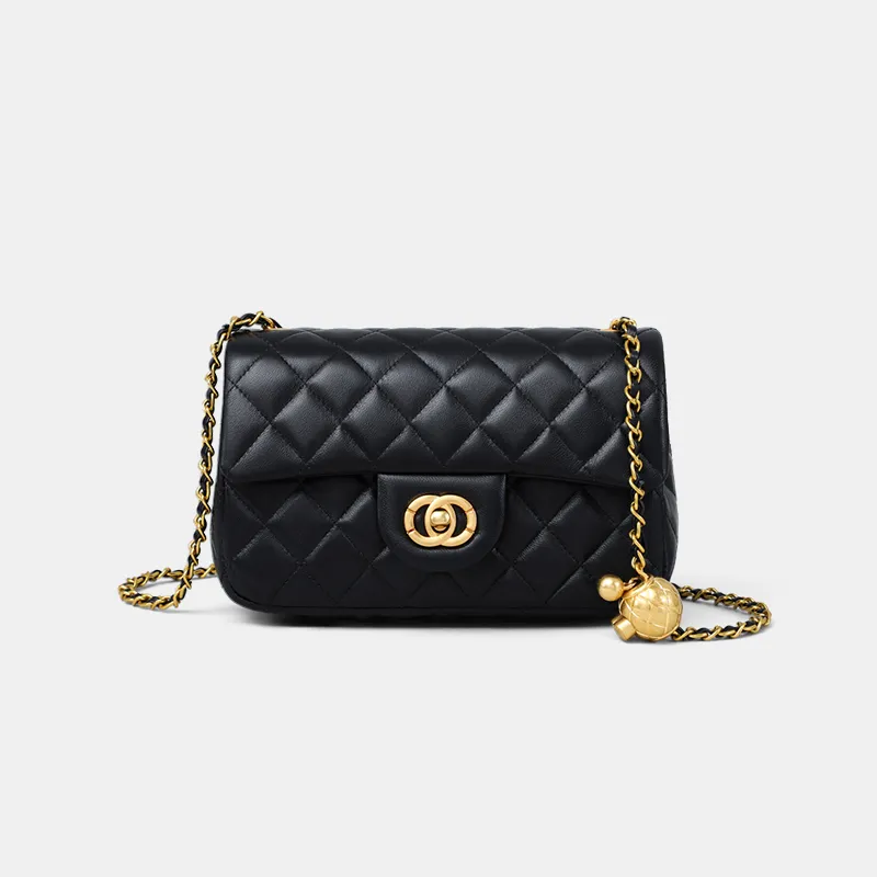 C°BANNER Cow Leather Shoulder Bag Women's Black-3