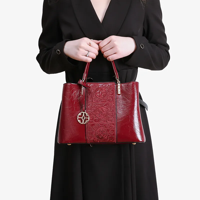 Pivsnu Synthetic Leather Shoulder Bag, Handbag Women's Red-7