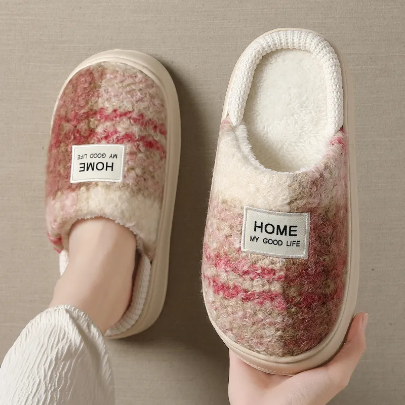KUUJOO Fuzzy Slippers For Winter-8