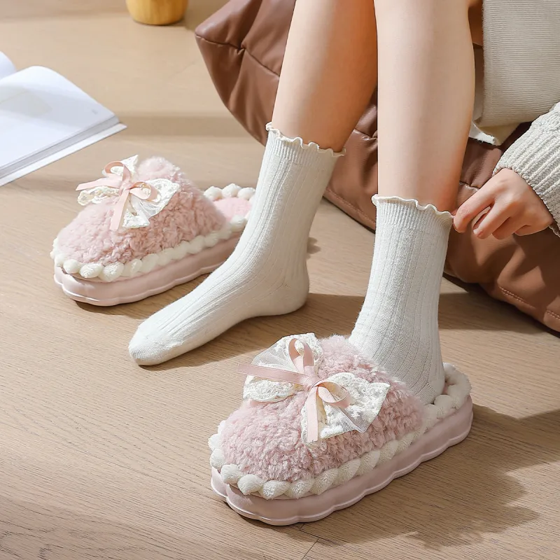 KUUJOO Fuzzy Slippers For Winter-6