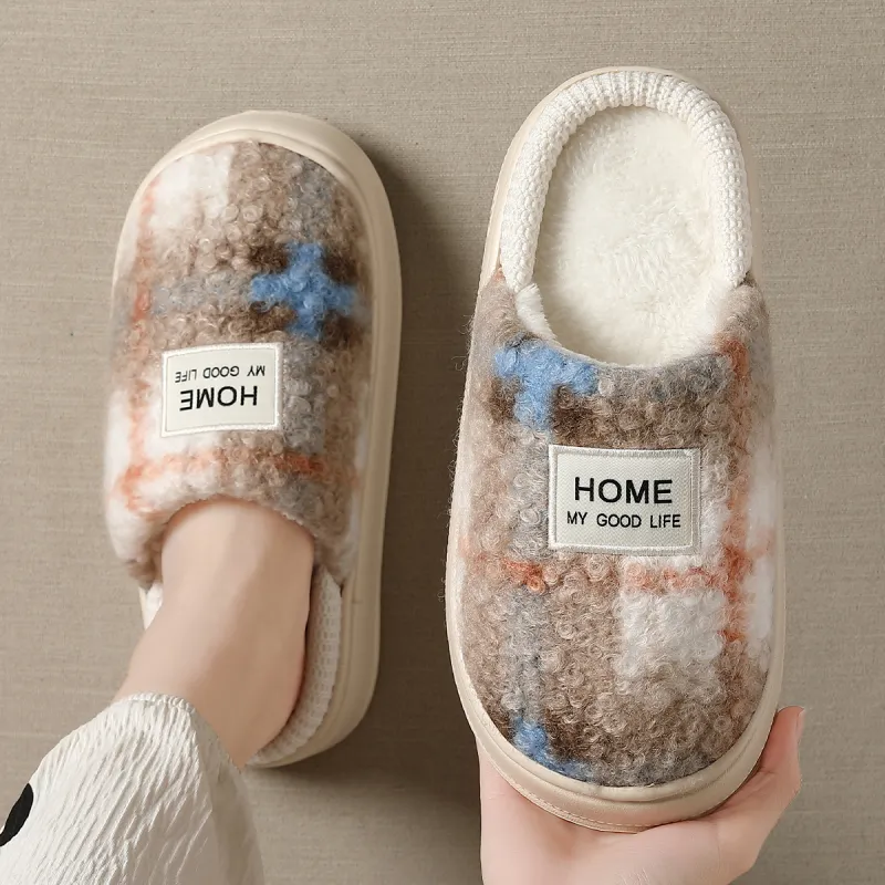 KUUJOO Fuzzy Slippers For Winter-5