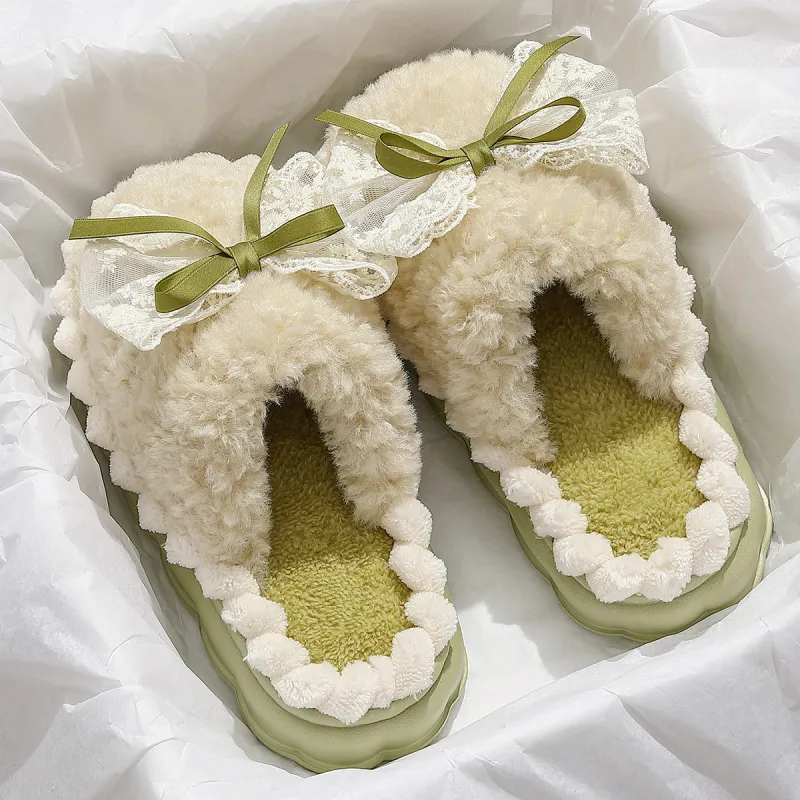 KUUJOO Fuzzy Slippers For Winter-9