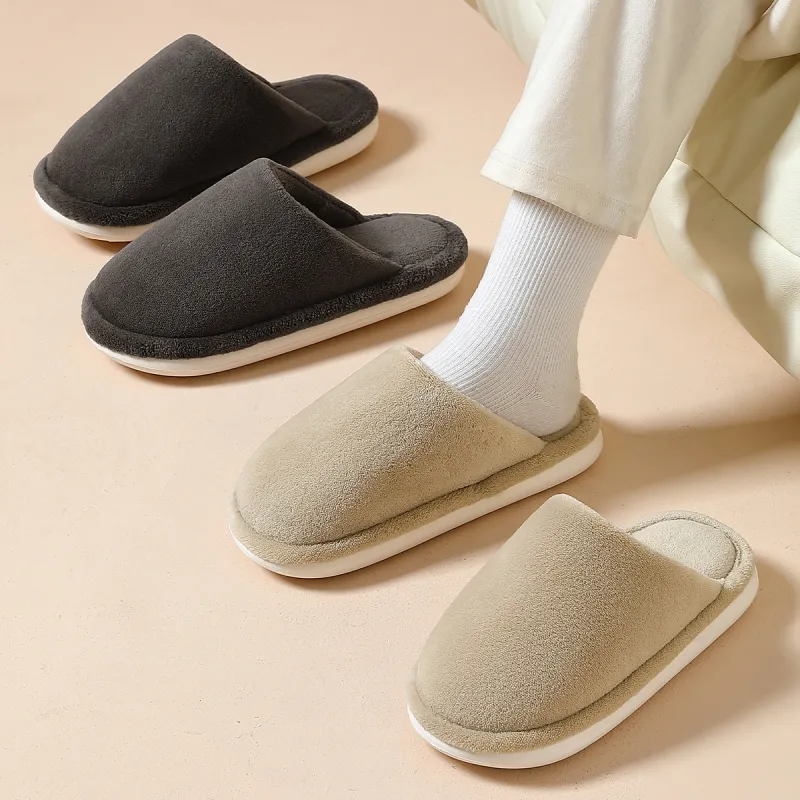 KUUJOO Cotton Slipper For Men In Winter-4