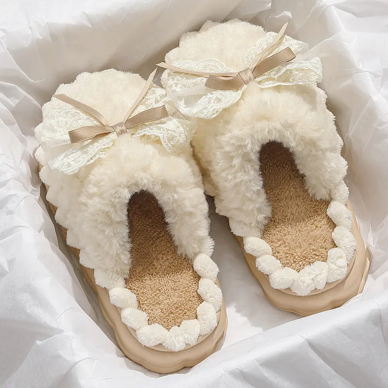 KUUJOO Fuzzy Slippers For Winter-2