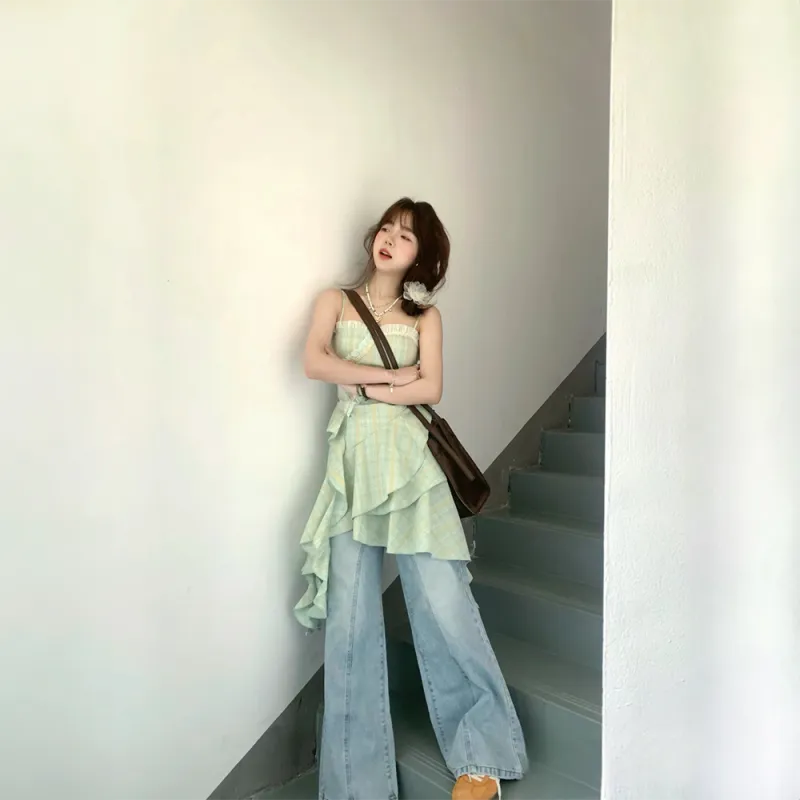 KUNZHUDAXIANG Slip Dress Women's-4