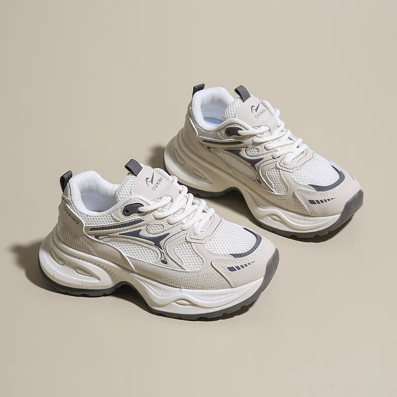 Lycakington Abrasion Resistant Height Increasing Low Top Chunky Sneakers Women's-1