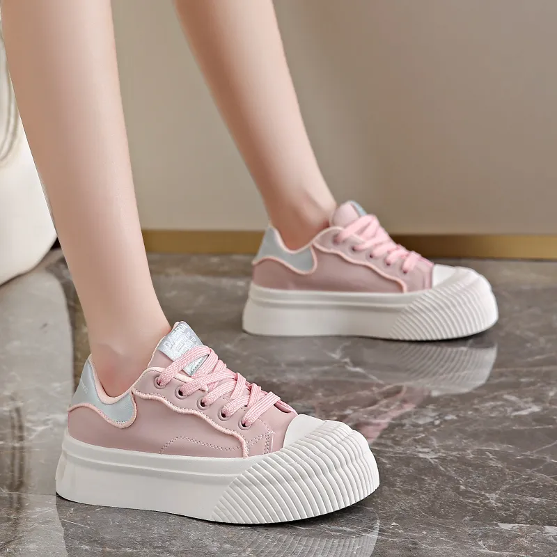 Lycakington Abrasion Resistant Height Increasing Low Top Skateboard Shoes Women's-14