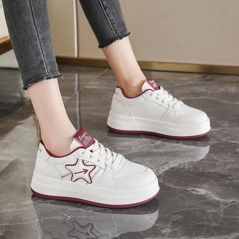 Lycakington Height Increasing Anti Slip And Wear Resistant Low Top Skateboard Shoes Women's-9