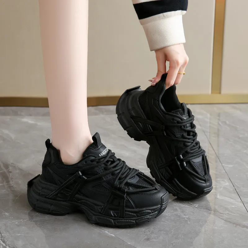 Lycakington Wear Resistant Height Increasing Coverage Low Top Casual Shoes Women's-4