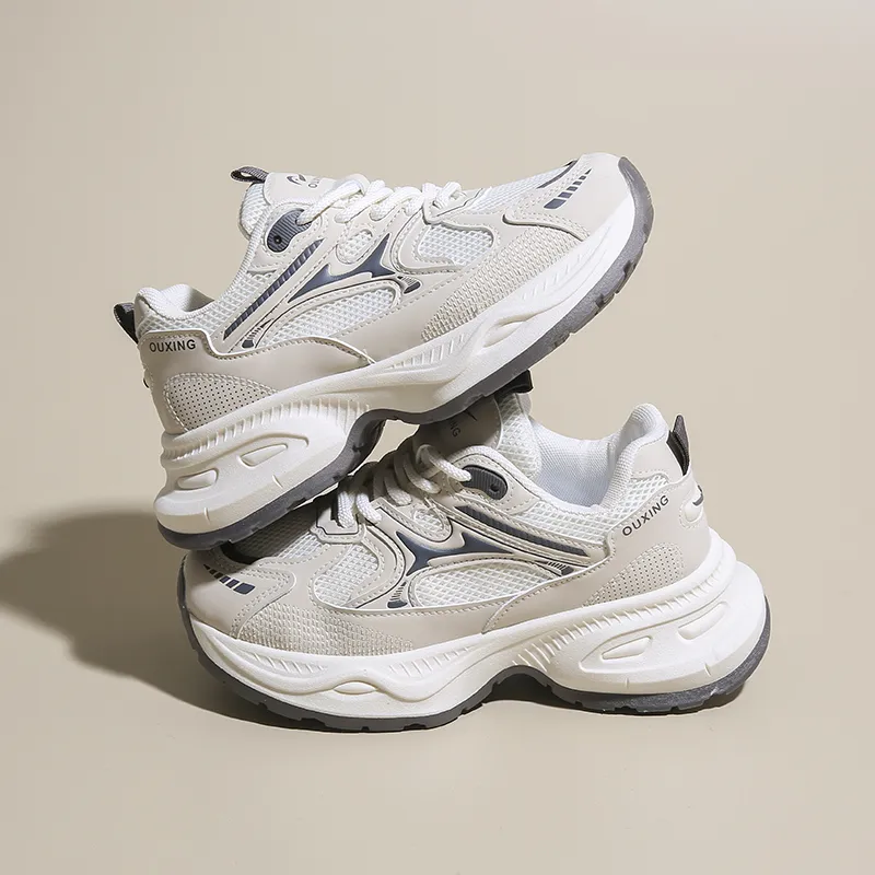 Lycakington Abrasion Resistant Height Increasing Low Top Chunky Sneakers Women's-3