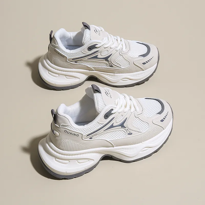 Lycakington Abrasion Resistant Height Increasing Low Top Chunky Sneakers Women's-2