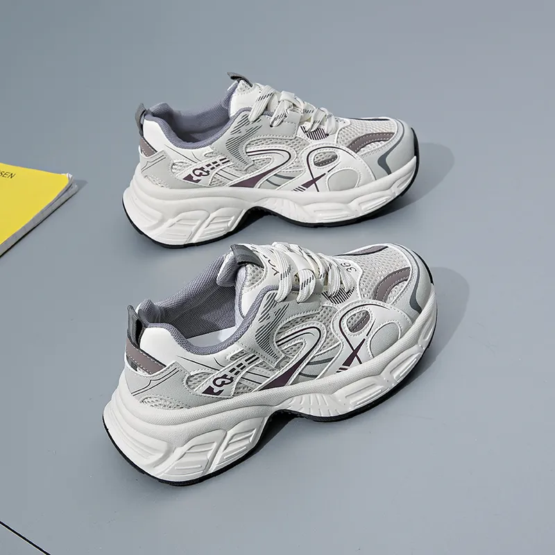 Lycakington Height Increasing, Slip Resistant, Abrasion Resistant Low Top Chunky Sneakers Women's-9