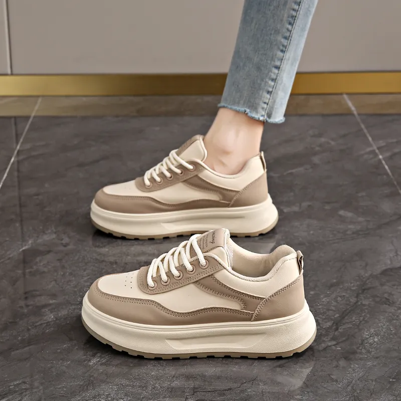 Lycakington Anti Slip And Wear Resistant Height Increasing Low Top Skateboard Shoes Women's-6