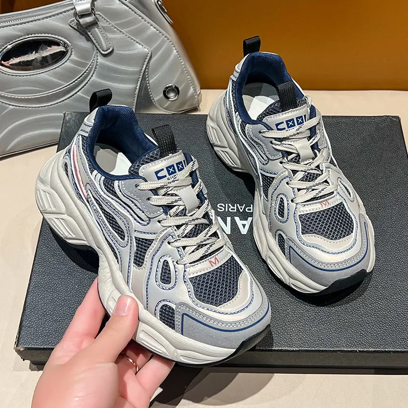 Lycakington Height Increasing, Slip Resistant, Abrasion Resistant Low Top Chunky Sneakers Women's-7