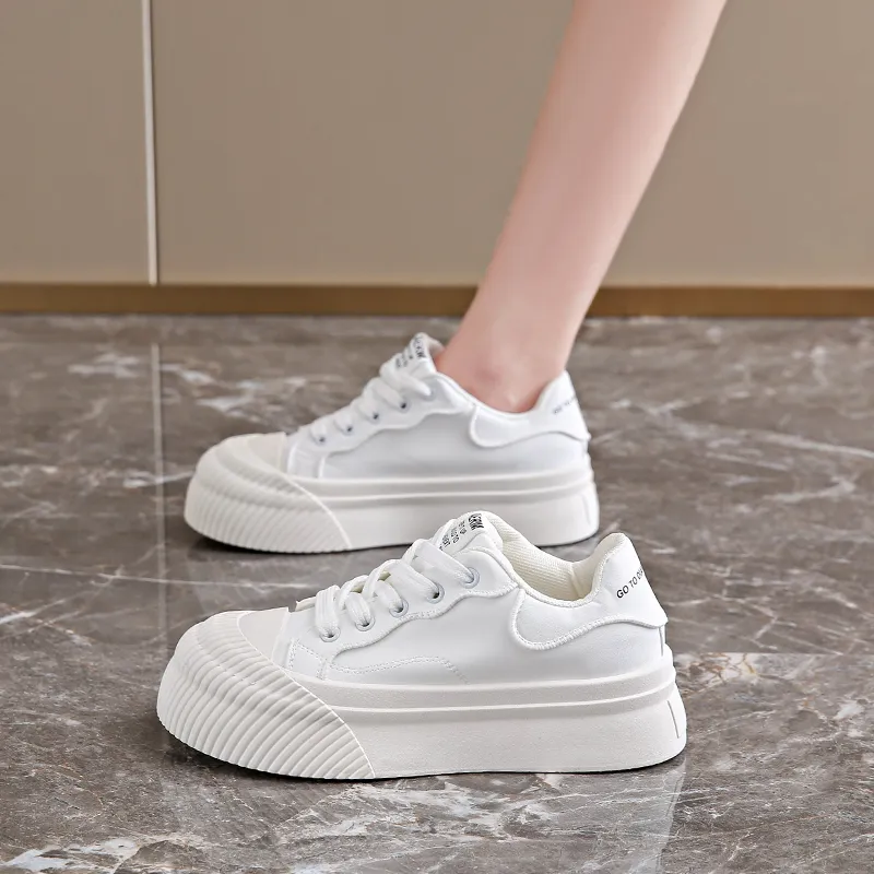Lycakington Abrasion Resistant Height Increasing Low Top Skateboard Shoes Women's-2