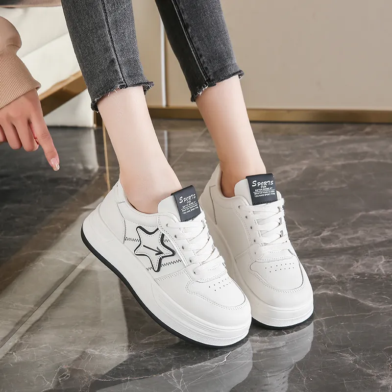 Lycakington Height Increasing Anti Slip And Wear Resistant Low Top Skateboard Shoes Women's-4