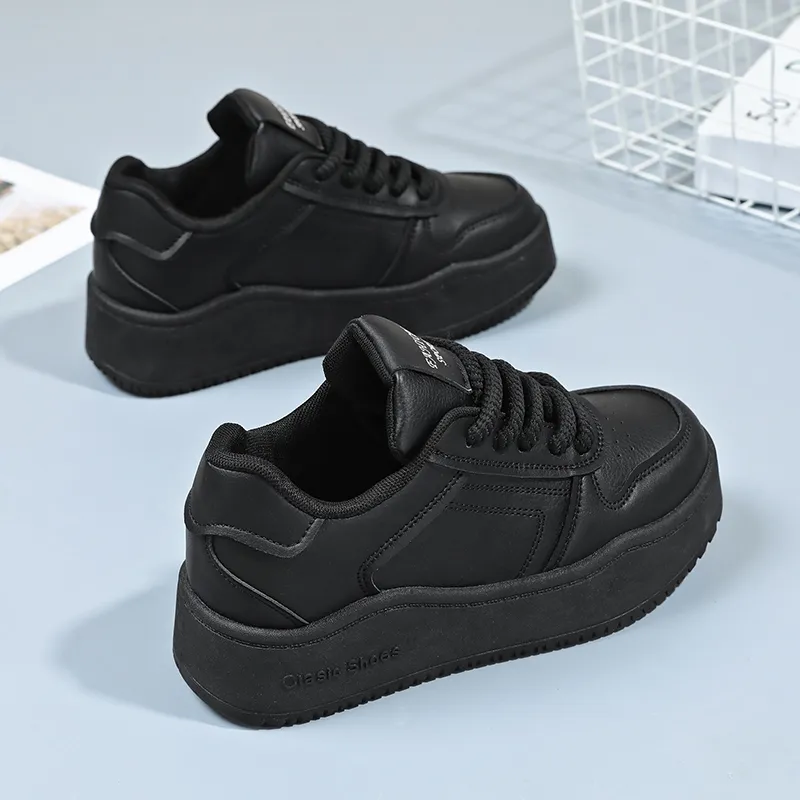 Lycakington Slip Resistant, Breathable, Height Increasing Low Top Skateboard Shoes Women's-3