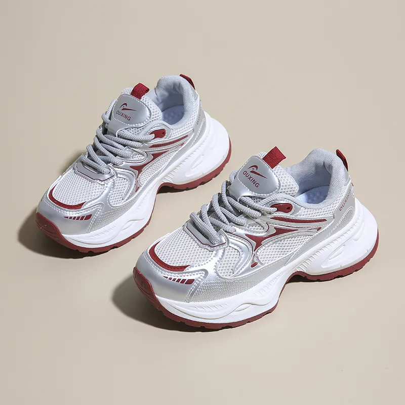 Lycakington Abrasion Resistant Height Increasing Low Top Chunky Sneakers Women's-10