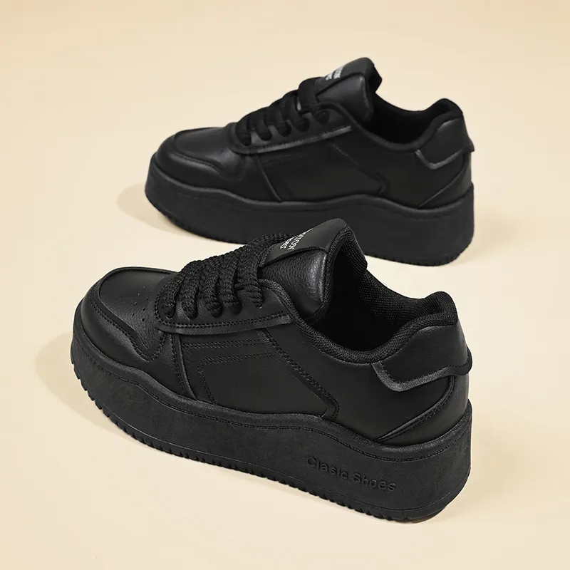 Lycakington Slip Resistant, Breathable, Height Increasing Low Top Skateboard Shoes Women's-2