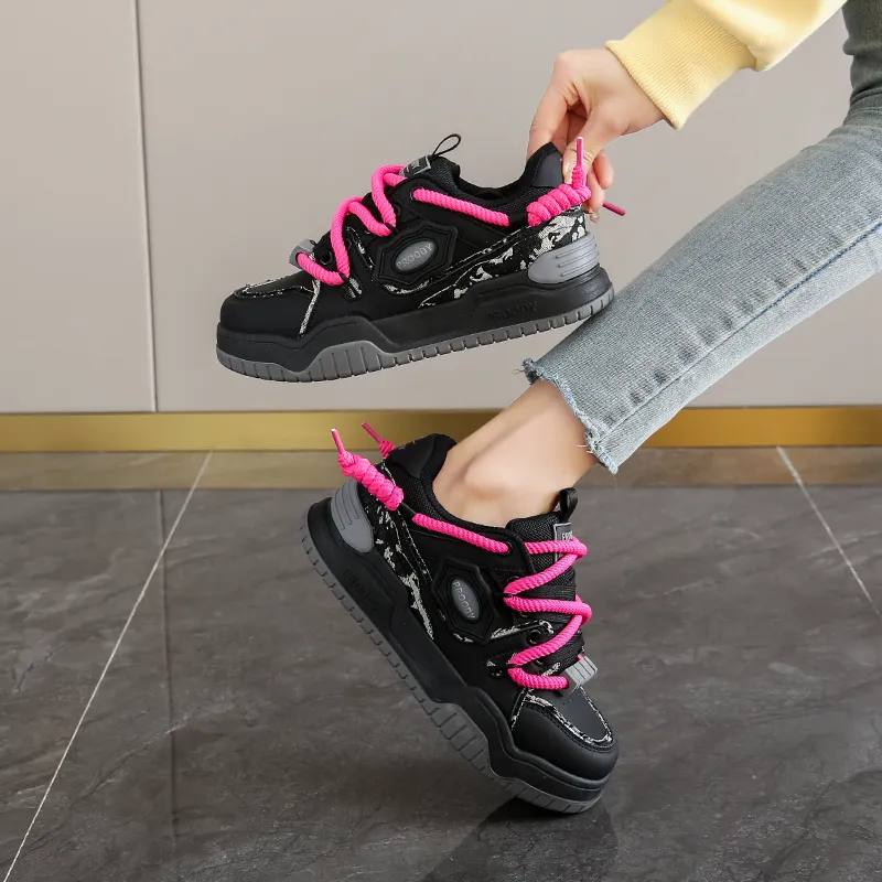 Lycakington Anti Slip Wear Resistant Low Top Skateboard Shoes Women's-12