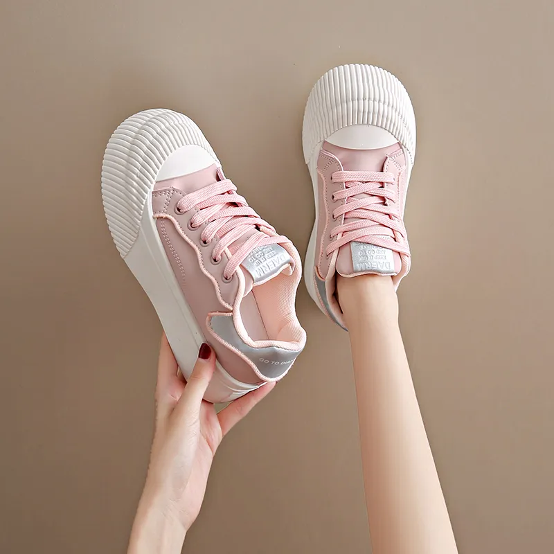 Lycakington Abrasion Resistant Height Increasing Low Top Skateboard Shoes Women's-12