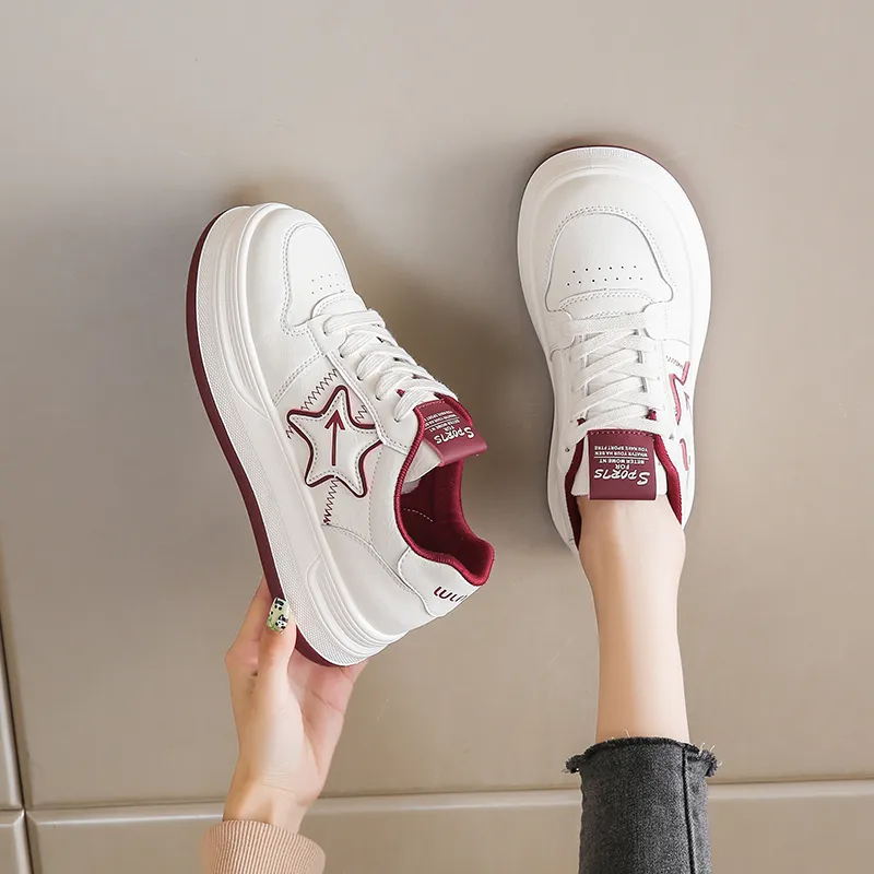 Lycakington Height Increasing Anti Slip And Wear Resistant Low Top Skateboard Shoes Women's-8