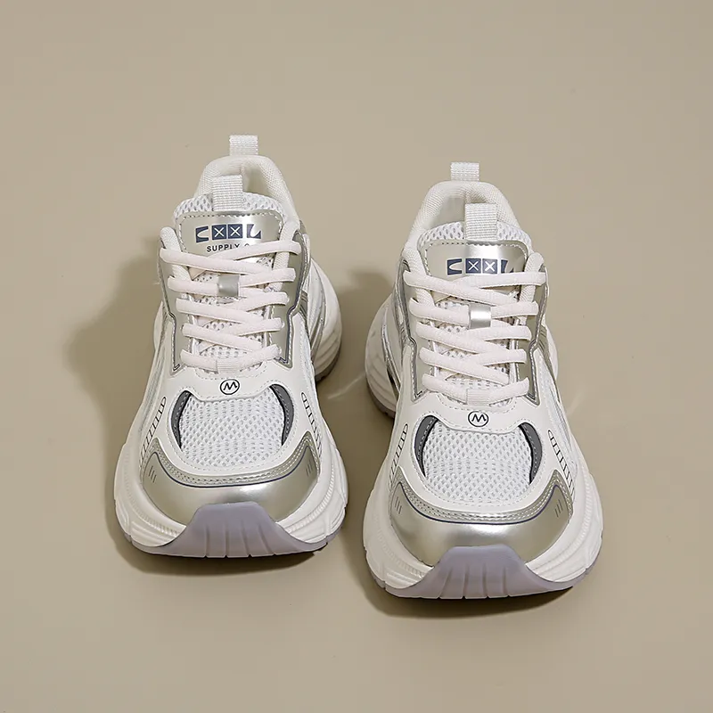 Lycakington Slip Resistant And Abrasion Resistant Coverage Low Top Chunky Sneakers Women's-1