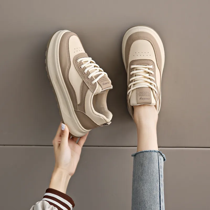 Lycakington Anti Slip And Wear Resistant Height Increasing Low Top Skateboard Shoes Women's-8