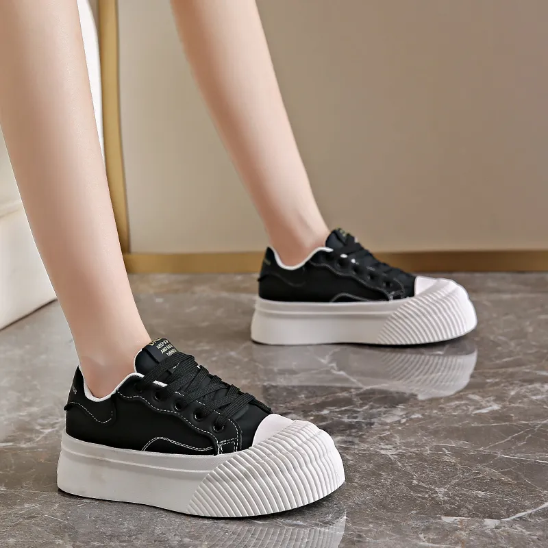 Lycakington Abrasion Resistant Height Increasing Low Top Skateboard Shoes Women's-6