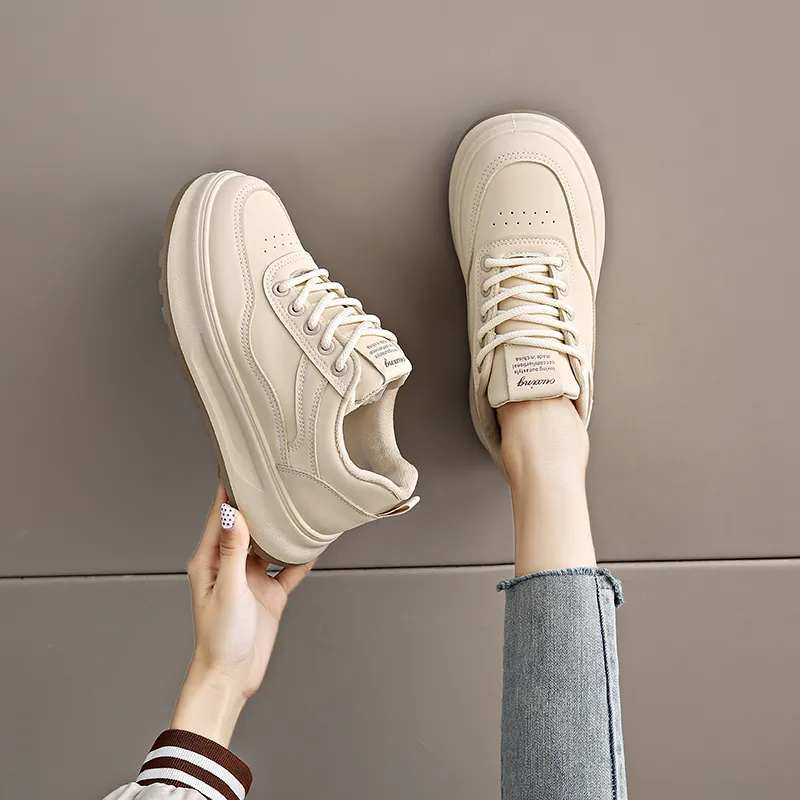 Lycakington Anti Slip And Wear Resistant Height Increasing Low Top Skateboard Shoes Women's-12