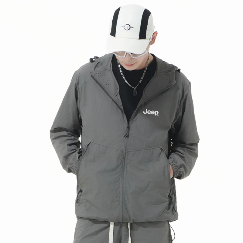 Jeep Super Light UV Protection Breathable Sun Protection Clothing Unisex-19