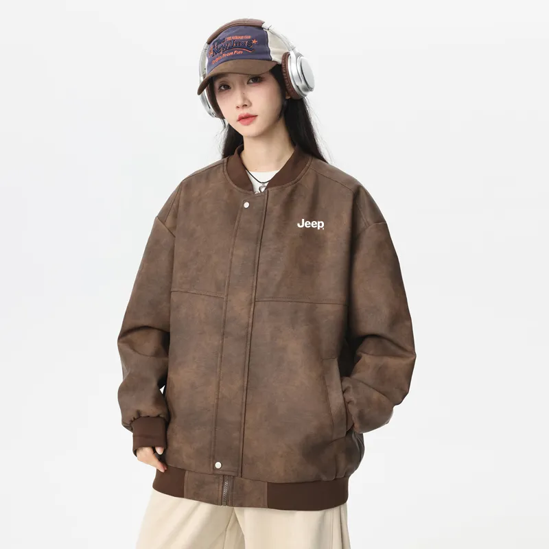 Jeep Leather Jackets Unisex-8