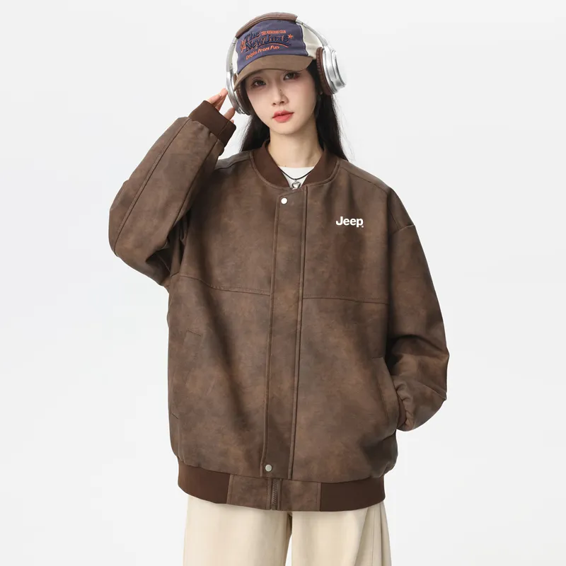 Jeep Leather Jackets Unisex-7