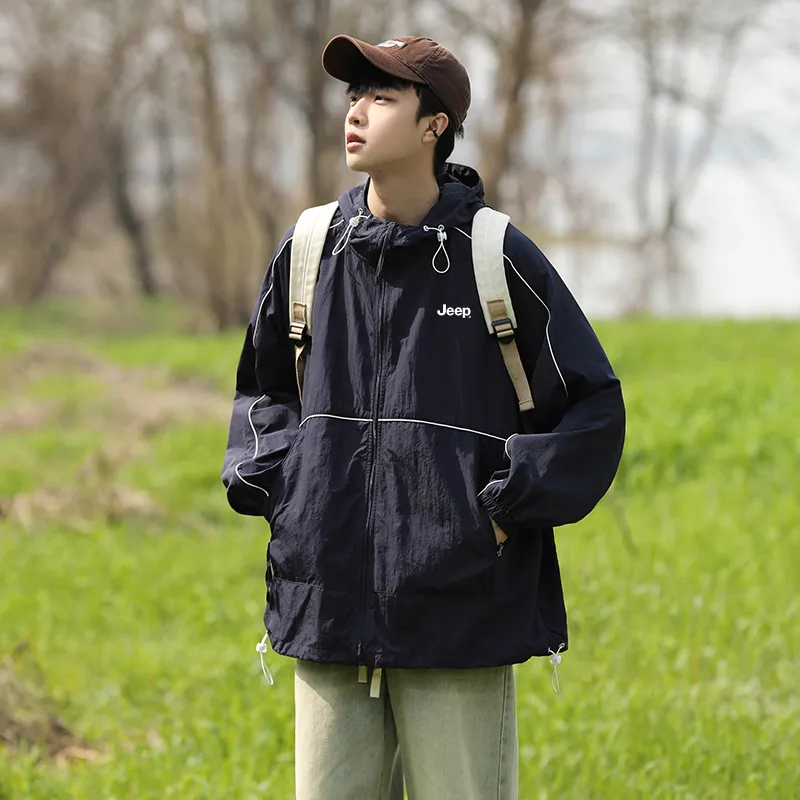 Jeep Super Light, Breathable, Quick Dry, Waterproof, Cooling, UV Protection Sun Protection Clothing Unisex-1