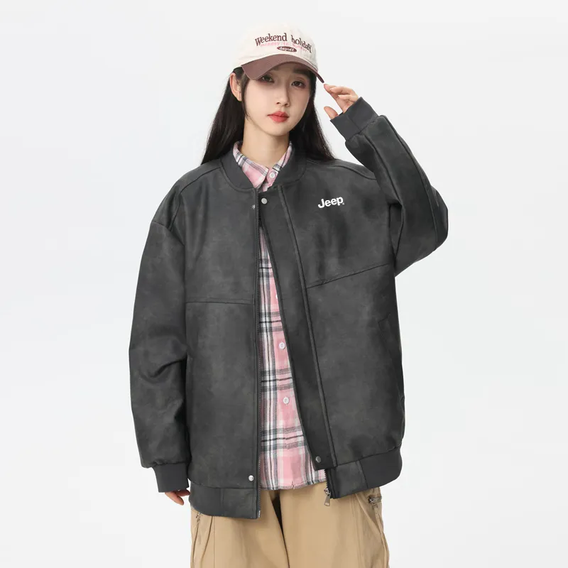 Jeep Leather Jackets Unisex-3