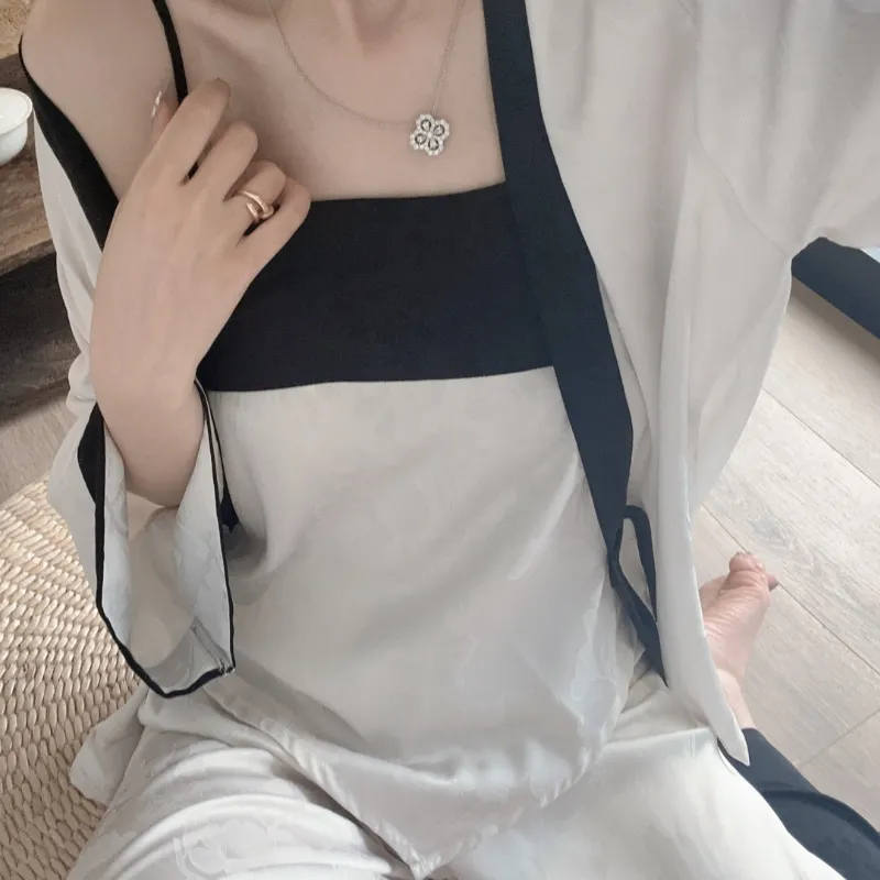 Kosrood Pajama Set Women's White-6
