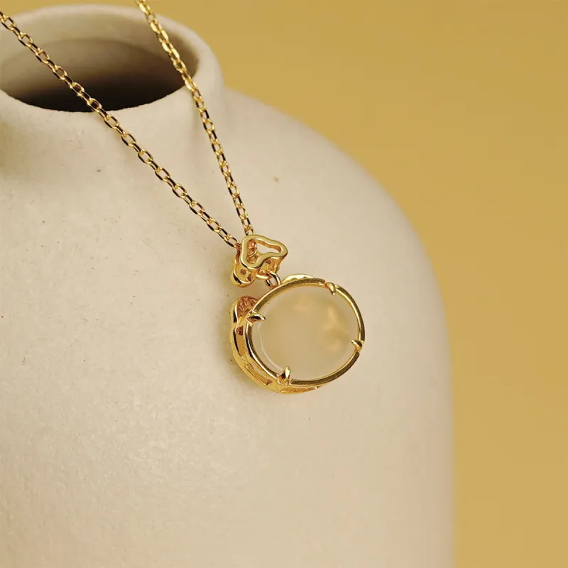 FBRUE White Jade Bodhi Necklaces Unisex-2