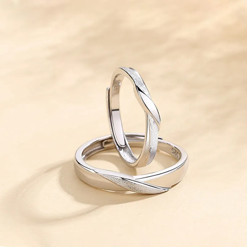 FBRUE 925 Sterling Silver Rings Unisex-2