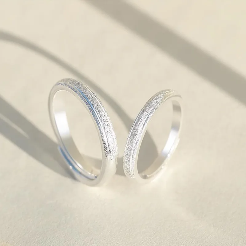 FBRUE 925 Sterling Silver Rings Unisex-4