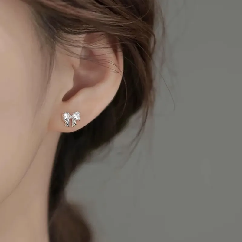 FBRUE 999 Fine Silver Stud Earrings Women's-4