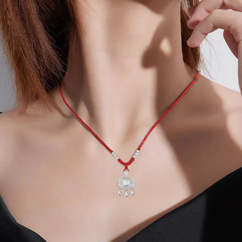 FBRUE 999 Fine Silver Necklaces Unisex-11