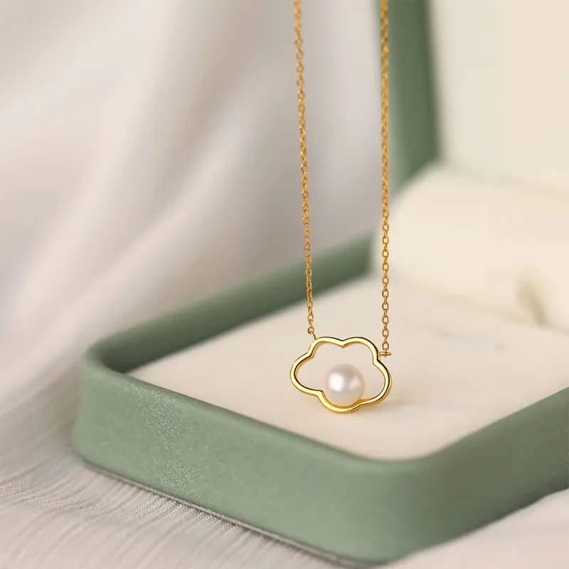 FBRUE 925 Silver Pearls Necklaces Women's-11
